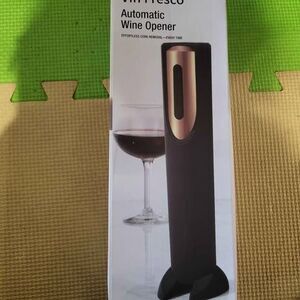 Electric Wine Opener Set with Stand & Foil Cutter – Battery Operated – New